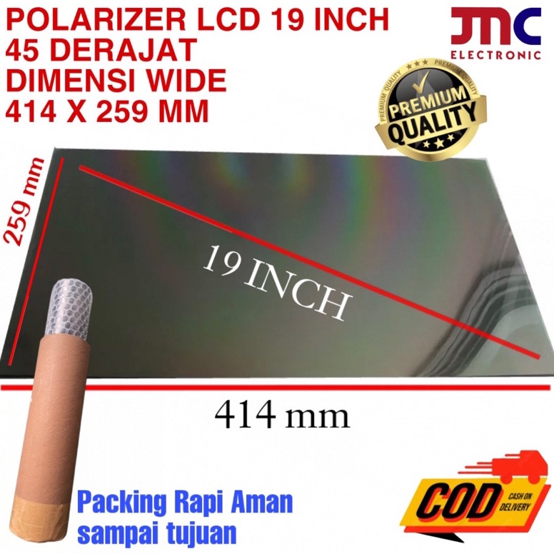 SALE. POLARIZER LCD 19 INCH 45 DERAJAT POLARISER POLARIZED LCD MONITOR PC 19IN POLARIS 19 INC 414 X 
