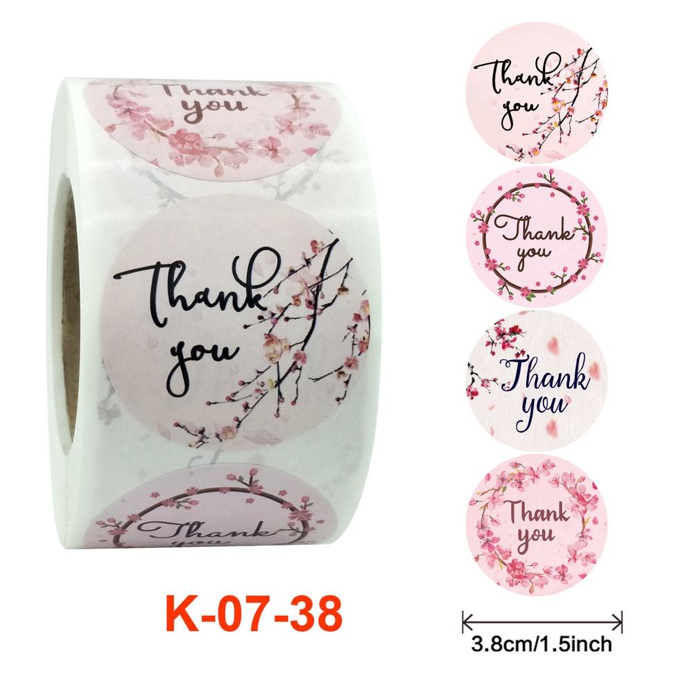 

Termurah Sticker Thank You / Sticker Packing / Sticker Label 1 Roll (500Pcs) 3,8 Cm