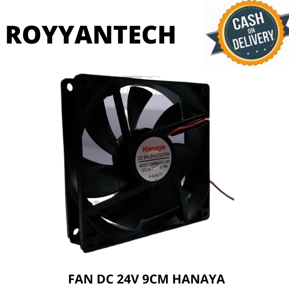→ Fan DC 24 Volt 9 cm x 9 cm kipas pendingin travo las kipas power amplifier 24v n Premium Best.