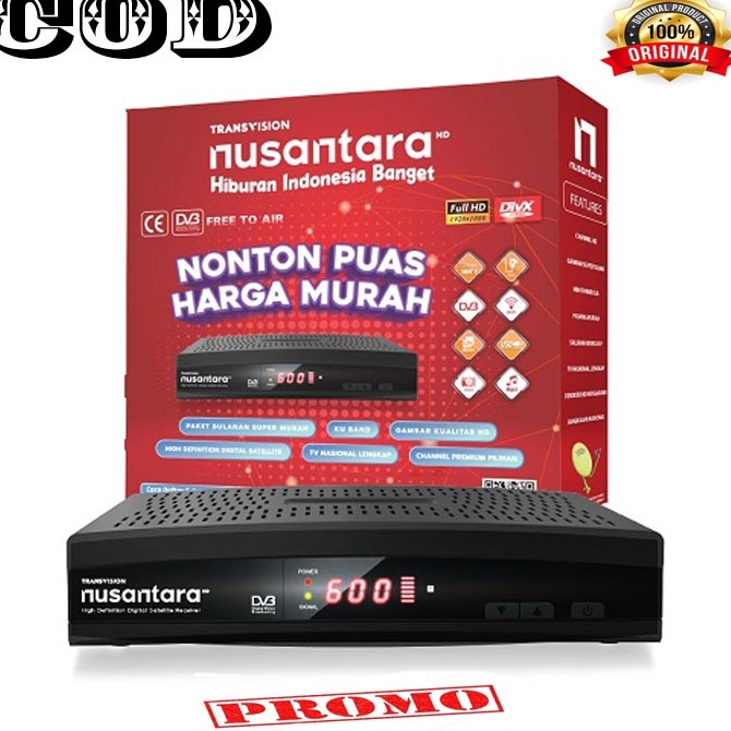 Harga termurah STB/Receiver Parabola Tanaka Transvision Nusantara HD SUPER MURAH PROMO c Produk Prem