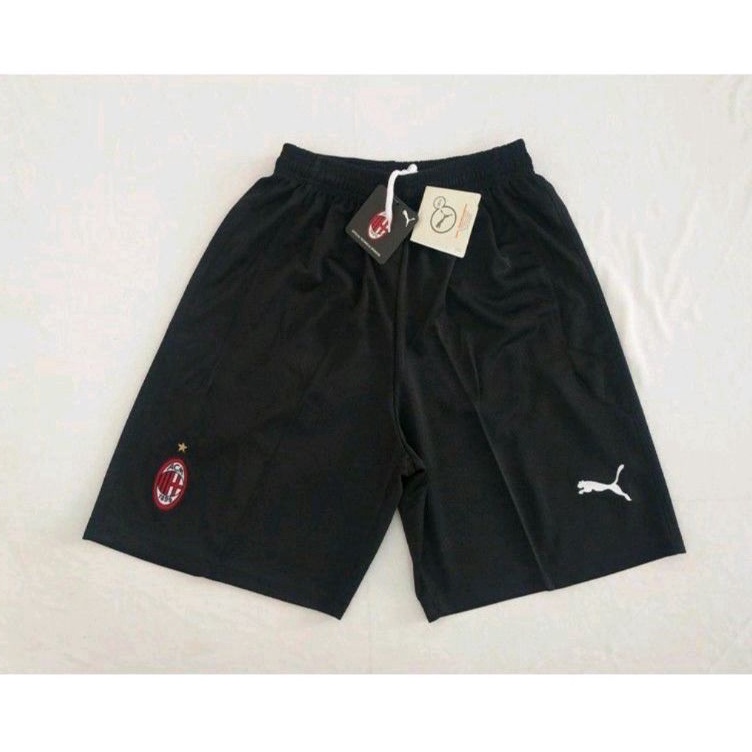 ★★ RcJ Short Celana Bola AC Milan Home Hitam Black 2022/2023 2021/2022 2020/2021 hitam 22/23 21/22 2
