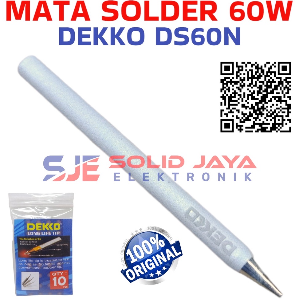 Murah BdR MATA SOLDER DEKKO 60W DS60N DS60 DSN 60 TIP PAKU SOLDERING PART DEKO 60 W WATT ASLI ORI OR