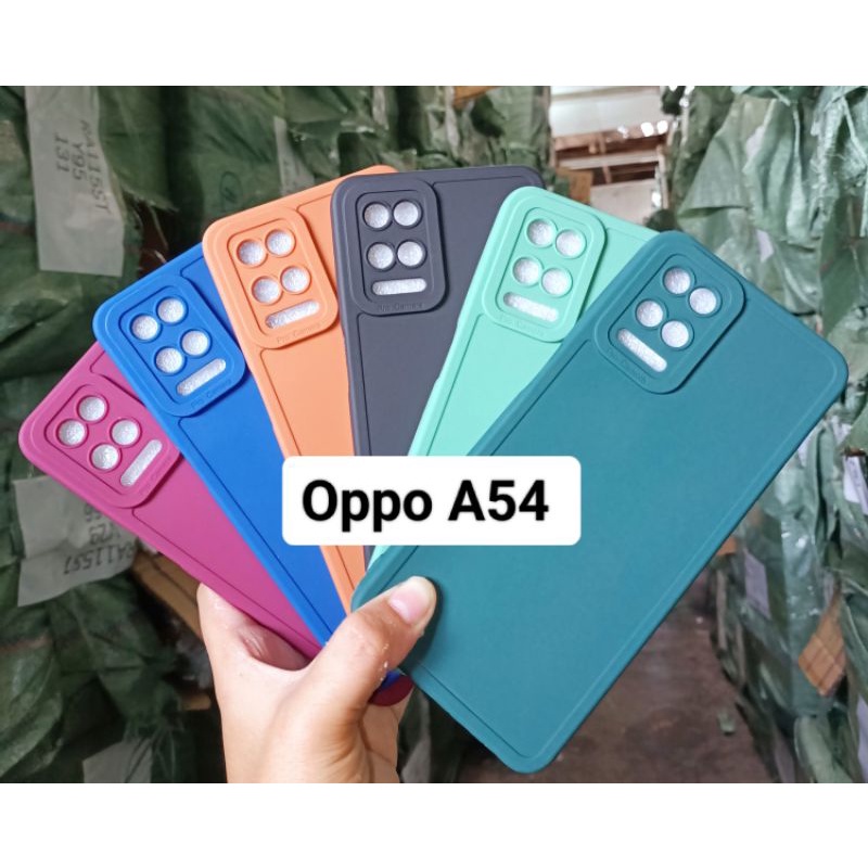 Case Oppo A54 Softcase Candy Makaron Protect Camera TPU