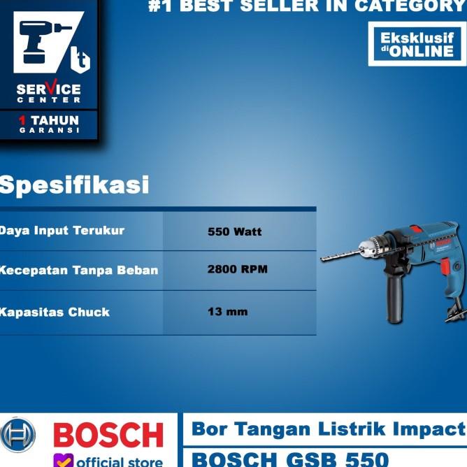 Mesin Bor Tangan - Bosch Gsb 550 13Mm