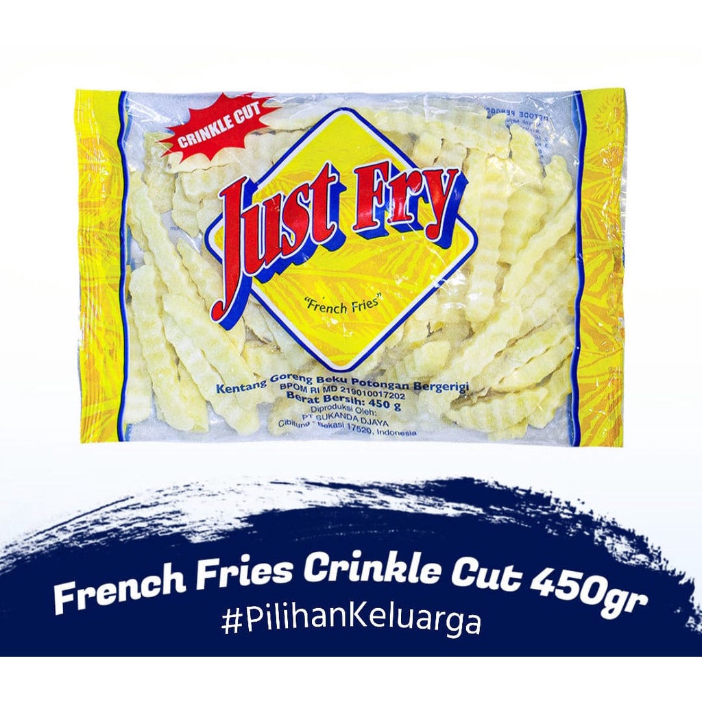

JUST FRY French Fries / Kentang Goreng CRINKLE 450gr / 900gr