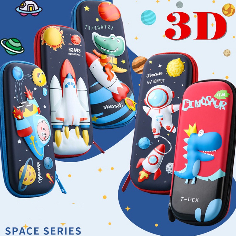 

9TDL9 [ 3D ] Kotak Pensil Anak Sekolah TK / SD 3D Bahan EVA ➟Ready Stock