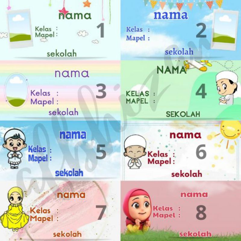 

STIKER MAPEL KARAKTER MURAH