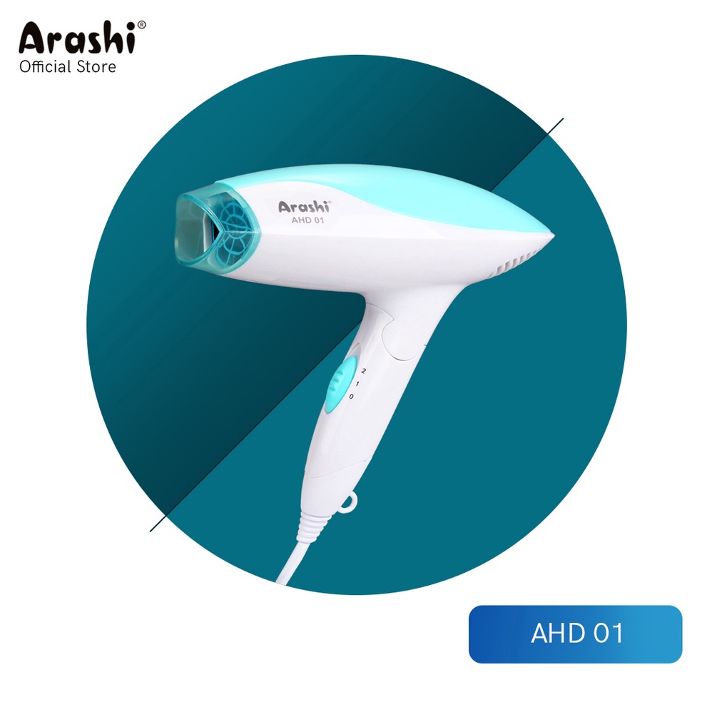 Siap Kirim.. Arashi Hair Dryer AHD 01/ Pengering Rambut Profesional / 200-400 Watt