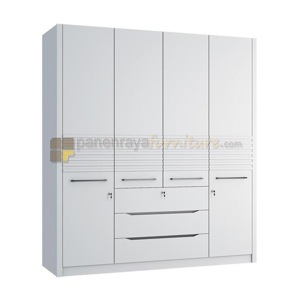 Siantano Lemari Pakaian / Lemari Baju 4 Pintu LP Capitol 488 SW