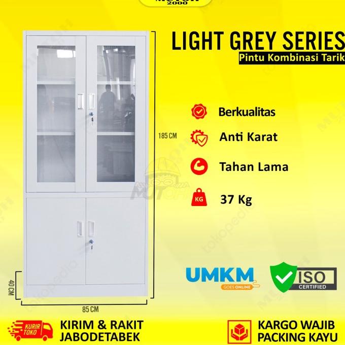 

Sale Now Lemari Arsip Filing Cabinet Besi 4 Pintu Full Plat - Kombinasi Swing Limited Edition