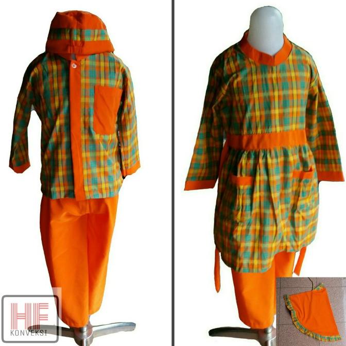 Seragam Anak Tk / Baju Muslim Tk Paud / Baju Muslim kotak Murah