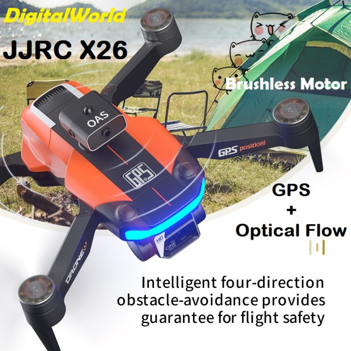 X-SHINE JJRC X26 GPS + OPTICAL FLOW EIS 6K CAMERA BRUSHLESS DRONE X16 ORIGINAL