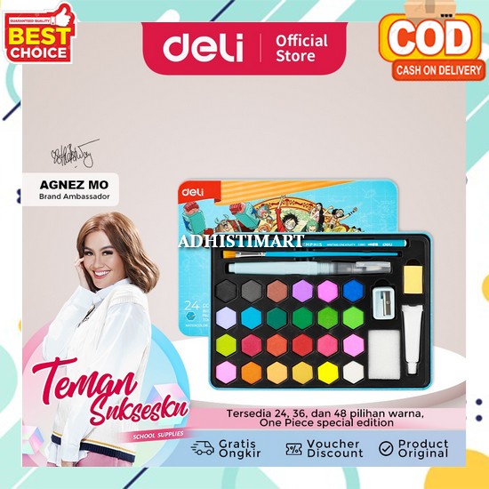 

Watercolor Set Art Cat Air Anak Set Lengkap Non Toxic Tidak Beracun Cat Lukis Kanvas Lengkap Semua Warna Water Color Set Cat Air Lukis Lengkap Watercolour Painting Padat Cair Murah Dan Bagus Deli Watercolor Painting / Set Cat Air Padat One Piece Gratis