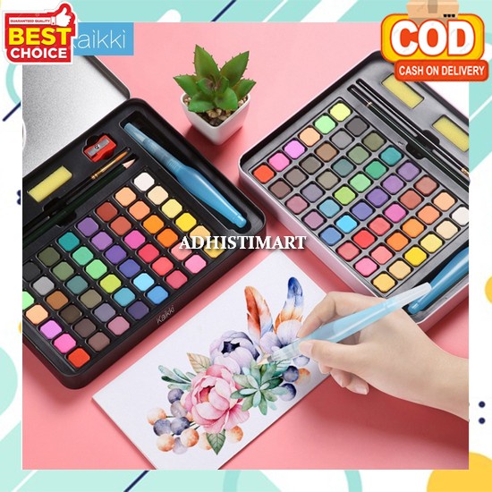 

Watercolor Set Art Padat Cair Cat Lukis Kanvas Cat Air Lukis Lengkap Water Color Set Cat Air Anak Set Lengkap Murah Dan Bagus Watercolour Painting Non Toxic Tidak Beracun Lengkap Semua Warna Kaikki Cat Air Watercolor Set - 36/48 Warna Water Color Alat