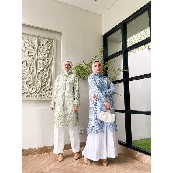 New Outer Tunic tile  brukat Kombinasi | Outer kondangan | Tunic Kekinian