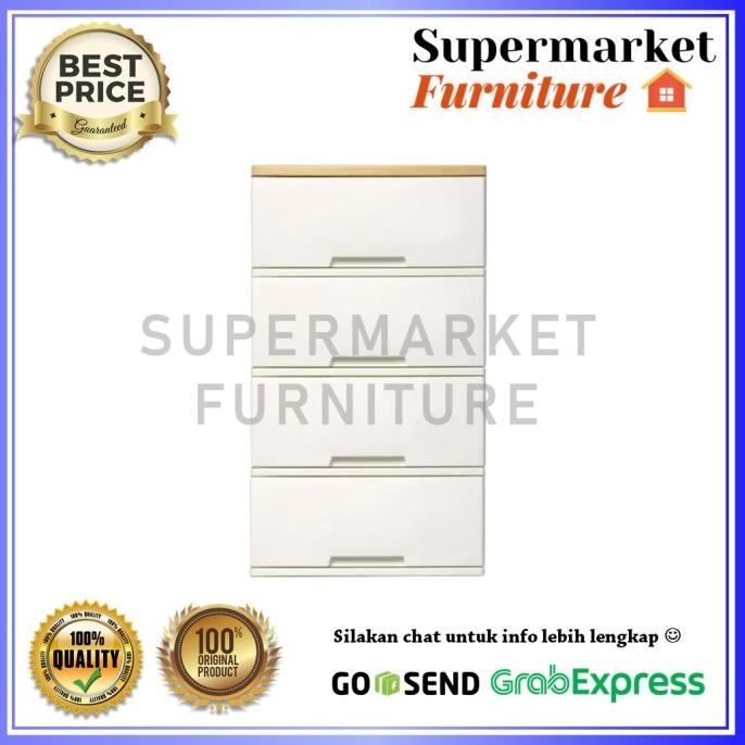 Rovega Magnum Lemari Plastik / Cabinet 4 Susun Polos CMG 430