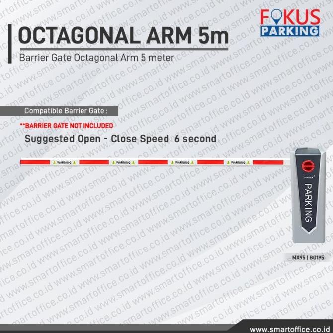 Palang Parkir 5 Meter Barrier Gate Arm Palang Portal Otomatis 5Meter