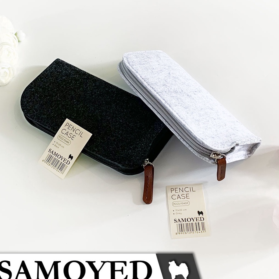 

12.12 MALL Tempat / Kotak Pensil / Dompet / Pouch Kain Felt Samoyed PCCS-F04