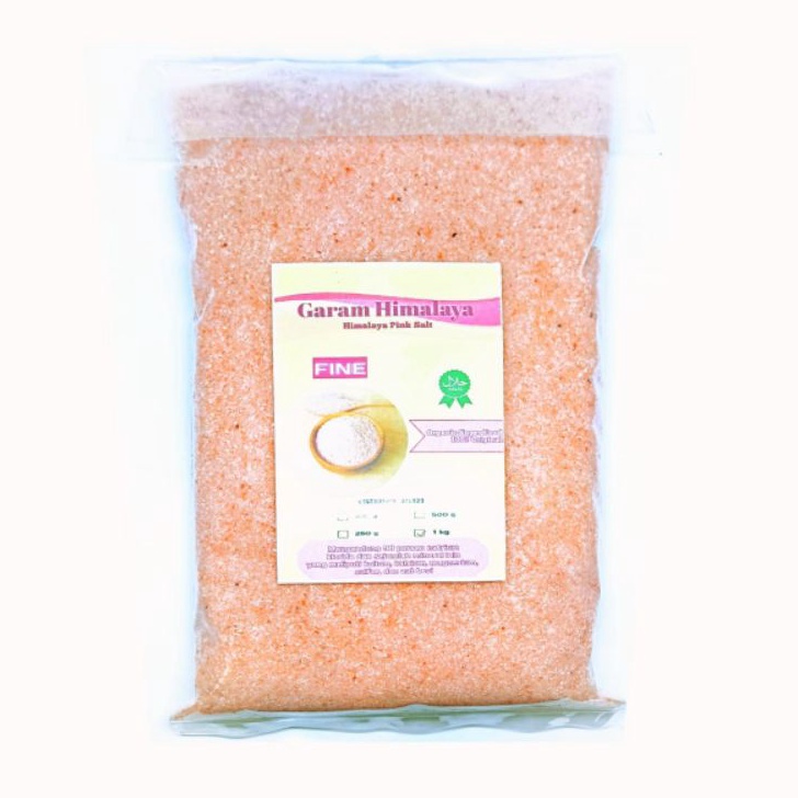 

Best Product Garam Himalaya Pink Salt//Halus Organic//Original Asli 1kg Model Baru