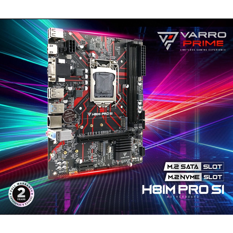 Rekomendasi.. Motherboard Gaming H81M PRO S1 VARRO SUPPORT NVME
