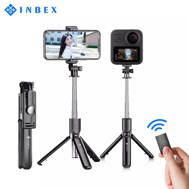 HARGA SPESIAL!. INBEX S03 Selfie Stick Tongsis Bluetooth Tripod 4 In 1/Tongsis Bluetooth selfie stic
