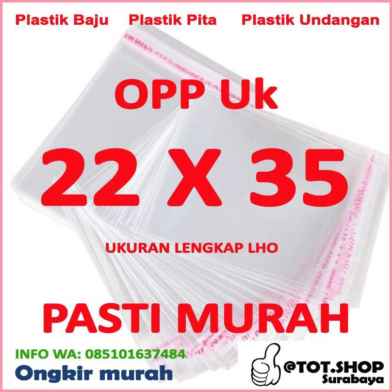 

[6F7] OPP LEM PLASTIK KACA 22 X 35 Kaos,, Baju, Celana, Jaket (Isi 100 Lembar) ✢Laris