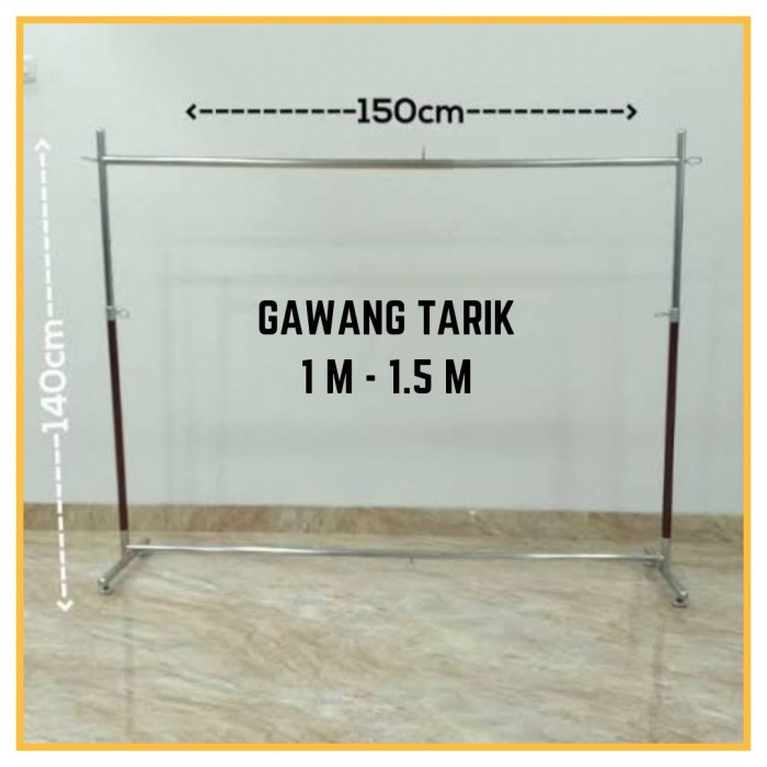Terlaris Gawang Hanger Gantungan Baju Model Gawangan (150Cm)
