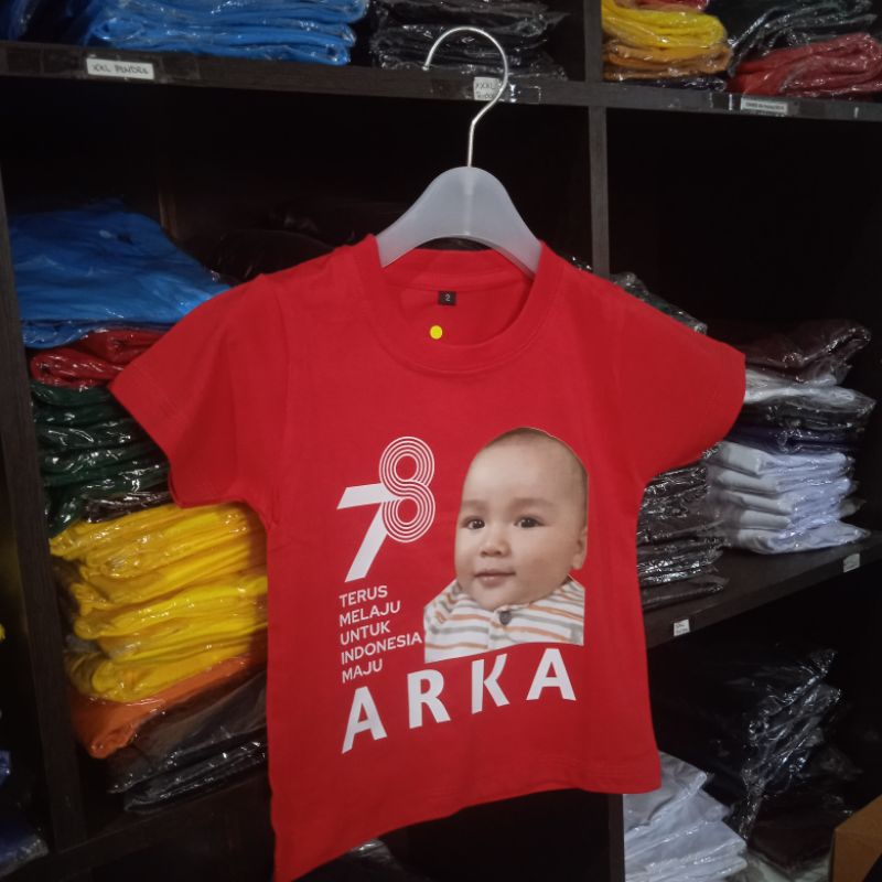 costume Baju kaos 17 an anak perempuan/laki-laki