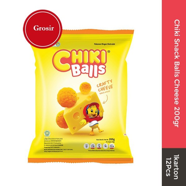 

Elvira- Chiki Snack Balls Cheese 200Gr 1 Karton 12Pcs Grosir