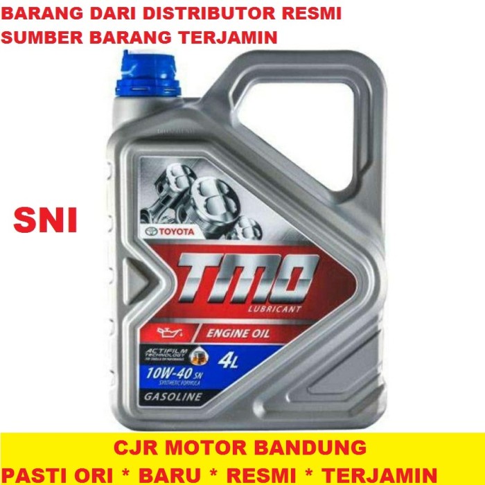 Bestseller Oli Mesin Tmo 10W 40 Galon 4L Oli Mobil Bensin Toyota Jamin Asli Resmi