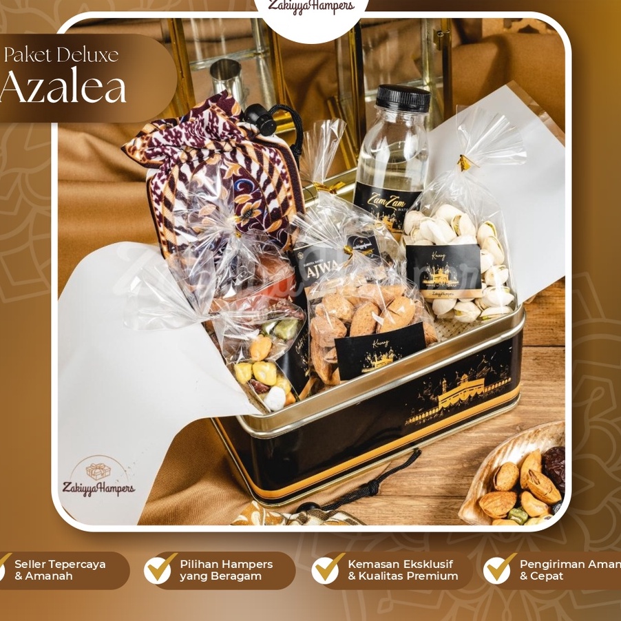 

✨ 7.7 Hampers Paket Oleh-Oleh / Souvenir Haji Dan Umroh Premium Paket Deluxe Azalea