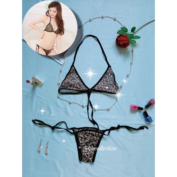 HW Collection Lingerie Set Bikini Motif Leopard HWSET007