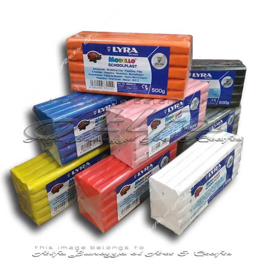 ➪ Lyra Modello SchoolPlast Plastisin 500 gram - Lilin Mainan 500gr Clay ✱ ✤