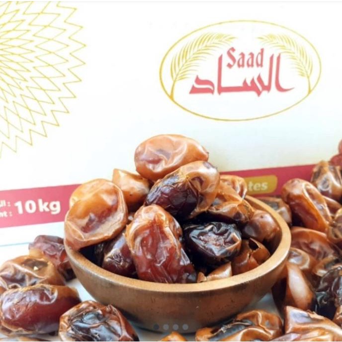 

8.8 Kurma Khalas Al Saad 1Kg /Khalas Premium [ Free Box Mika ]