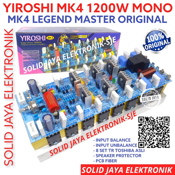 KIT POWER YIROSHI MK4 MK 4 MK-4 1200W AMPLIFIER LEGEND MASTER TR ASLI