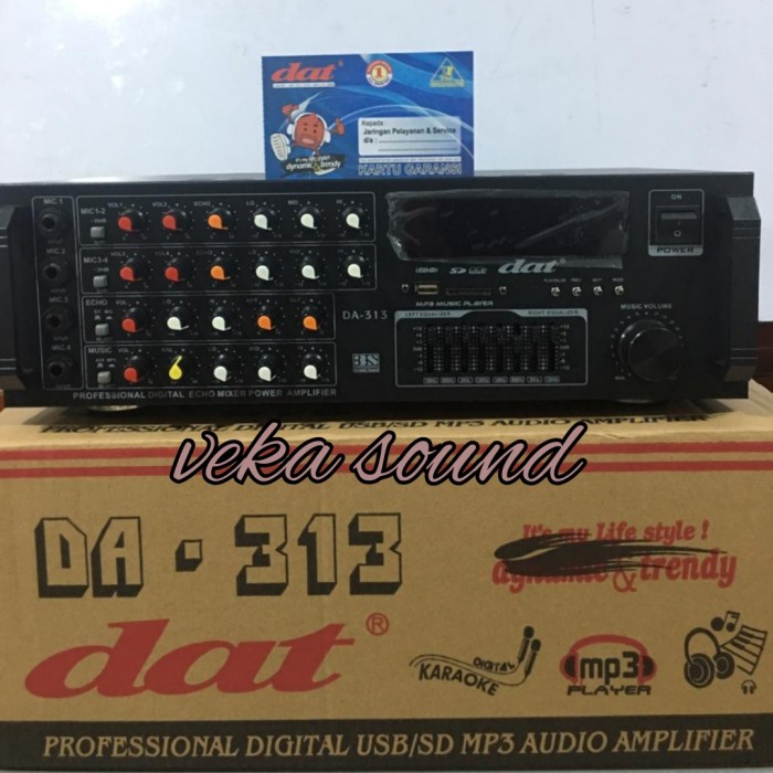 AMPLI KARAOKE DAT DA-313 AMPLI DAT DA-313 AMPLIFIER DA313 ORI