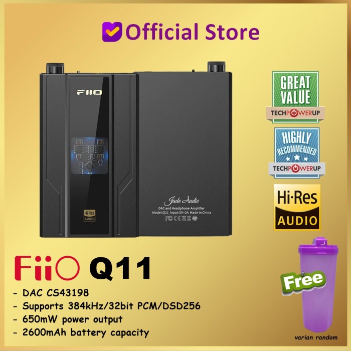 FIIO Q11 Q 11 PORTABLE HI-FI DAC AND HEADPHONE AMPLIFIER DSD256