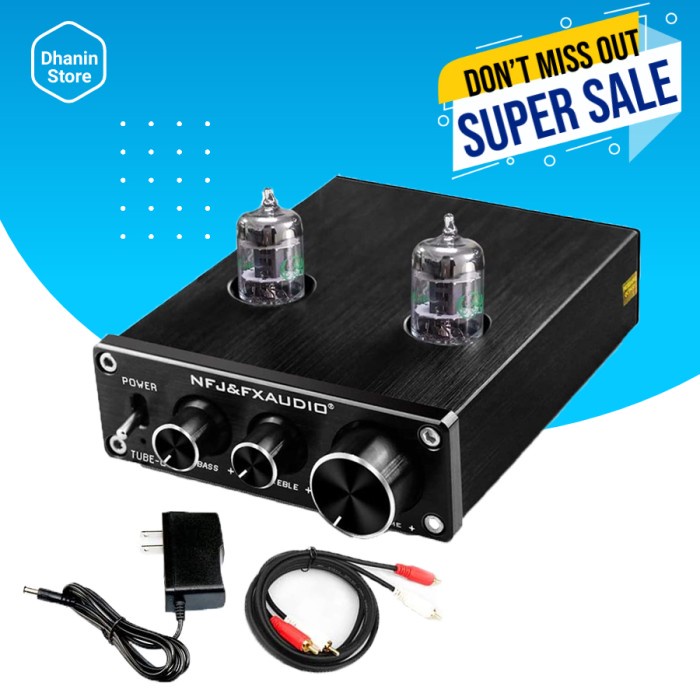 POWER AMPLIFER AMPLI PREAMP PRE AMPLIFIER MINI CLASS D TUBE TABUNG 6J1