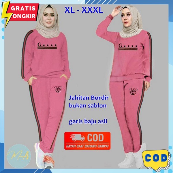 One Seat Baj Fitnes Detelan Senam Aerobik Oneset Model Korean Style Satu Set Baju Dan Clana Gym Sete