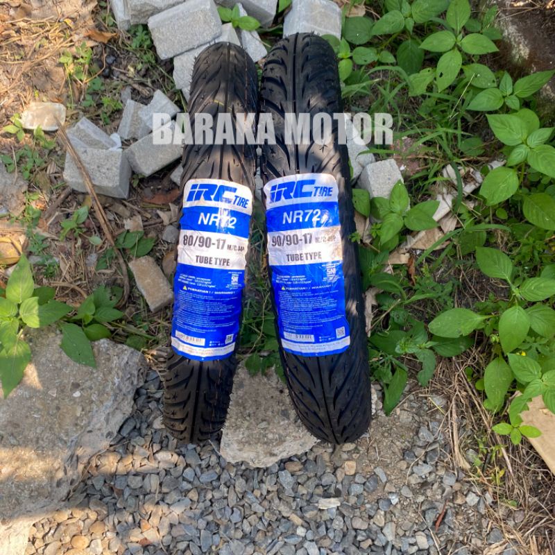Ban Tubetype Depan 80/90-17 dan Ban Belakang 90/90-17 Vixion Old (NR 72 IRC)