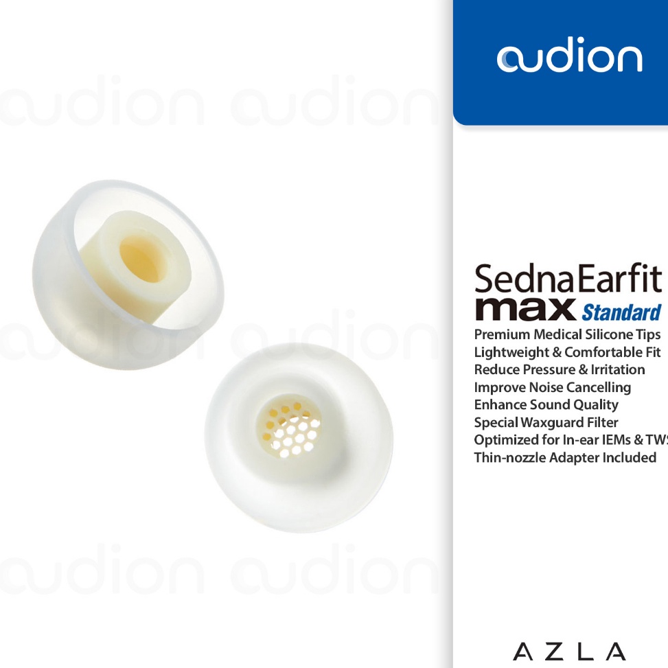 ✮Gys AZLA SednaEarfit MAX Standard | Medical Silicone Eartips for IEM & TWS ✼ ✱ -