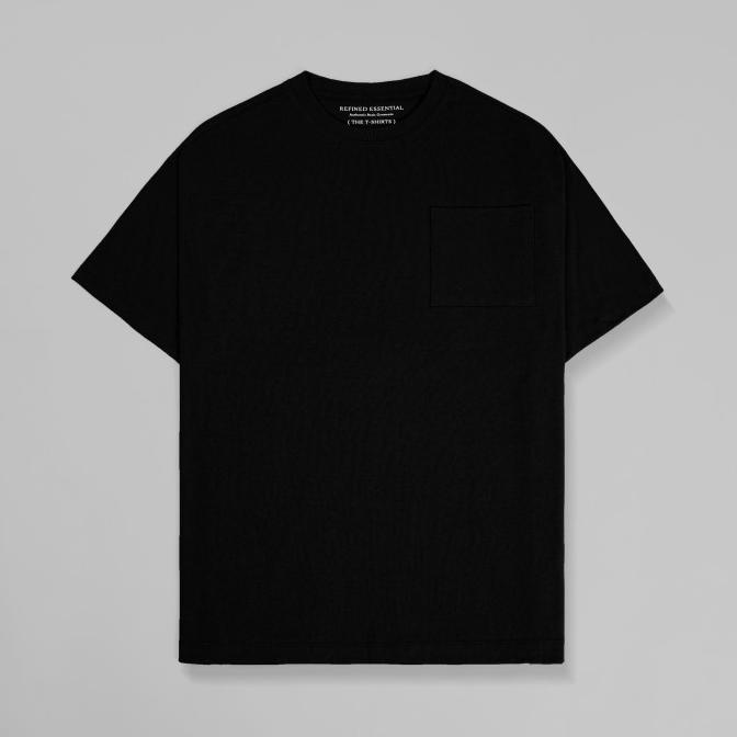 TOP10 Refined Essential Heavyweight Oversize Tshirt Black