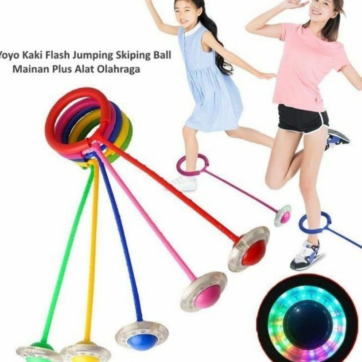 ・ [READY STOCK] Mainan anak laki laki  hulahup kaki lampu led yoyo jumpball // Hula Hoop FULL LED //