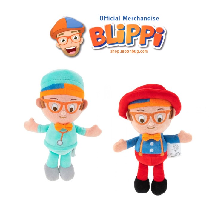 Terlaris Blippi Boneka Plush Firefighter Dokter