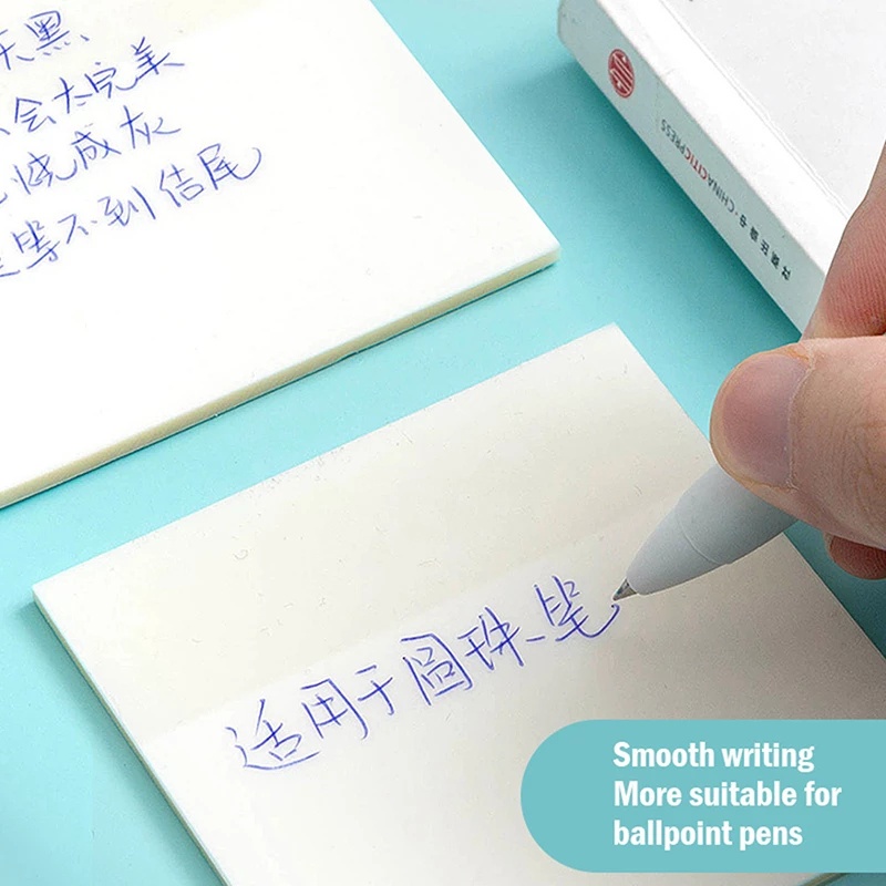 

LNI STICKY NOTES TRANSPARAN 50 LEMBAR ANTI AIR TAHAN AIR / TRANSPARENT STICKY NOTES UNTUK SEKOLAH