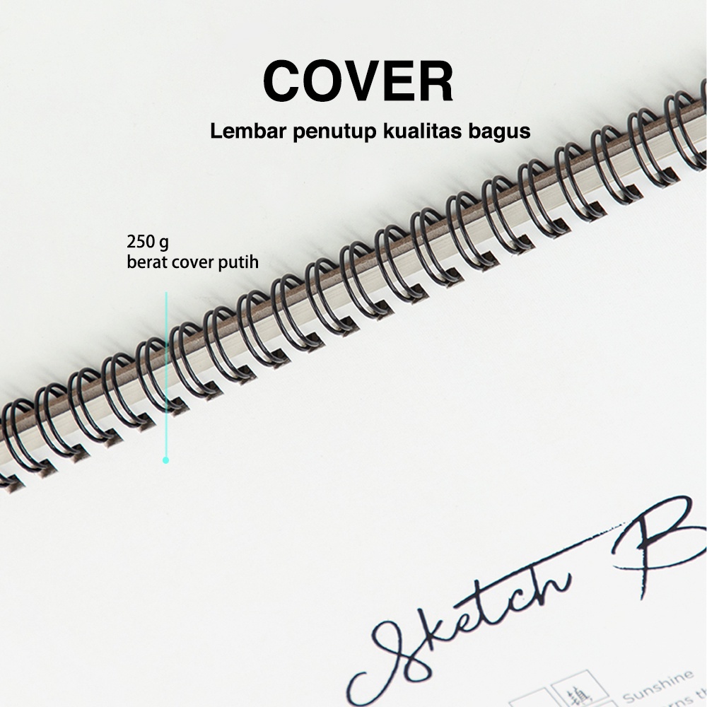 

E6C DELI SKETCH BOOK / BUKU GAMBAR JILID SPIRAL VERTIKAL B5 40 LEMBAR 100 GSM 73628 A76