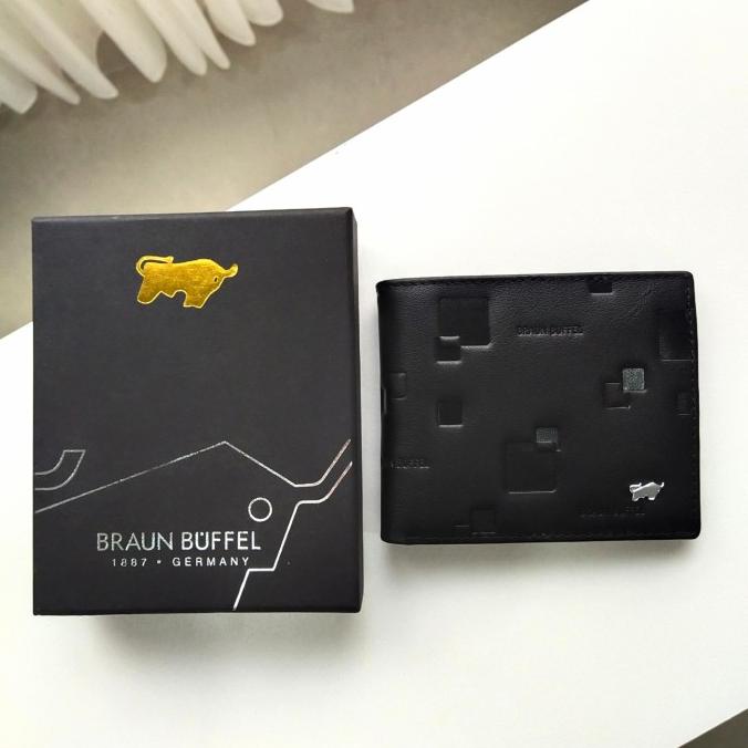 Dompet Kulit Asli Cowok / Pria Braun Buffel