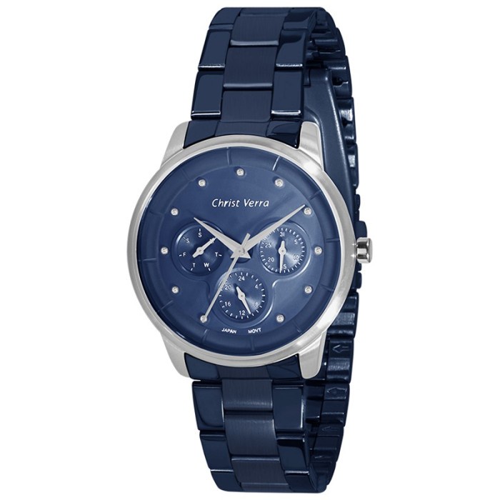 Jam Tangan CHRIST VERRA Wanita Original CV 21102L-1J BLU