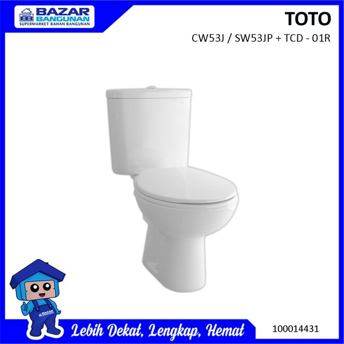 Terlaris Closet Kloset Toilet Duduk Toto Cw53J Sw53Jp / Cw 53 J Sw Jp Tcd - 01R