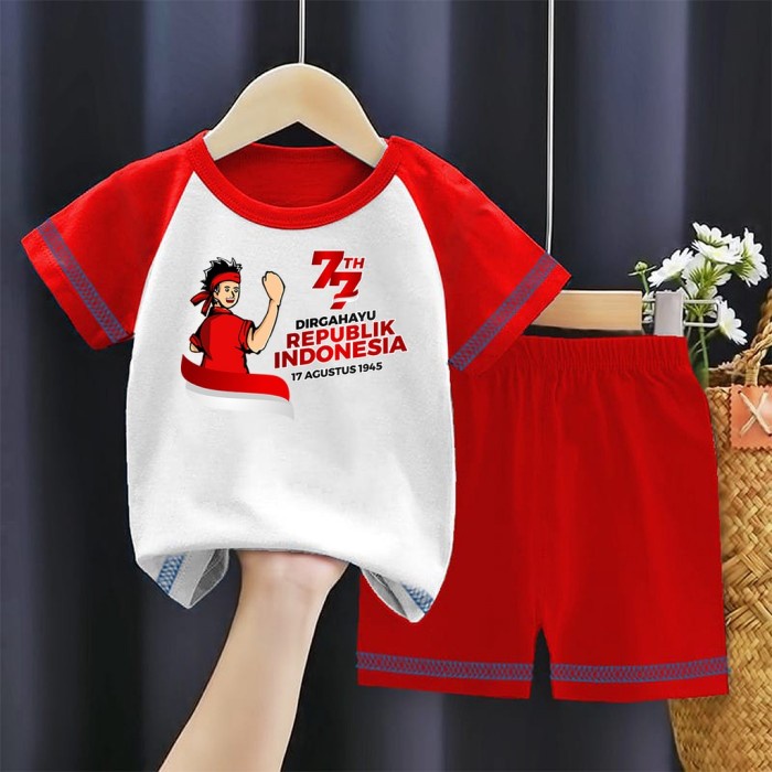 Baru Setelan Anak Baju Anak 17 Agustus Baju Kemerdekaan Indonesia Baju Anak